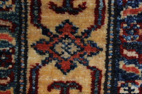 Kazak Red Runner Hand Knotted 26 X 77  Area Rug 250-24404 Image 7