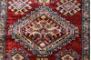Kazak Red Runner Hand Knotted 26 X 77  Area Rug 250-24404 Thumb 4