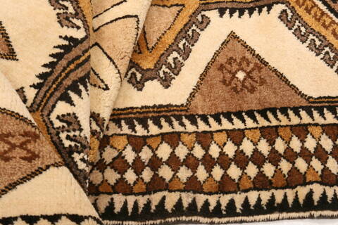 Gabbeh Brown Hand Knotted 310 X 69  Area Rug 100-24426 Image 3