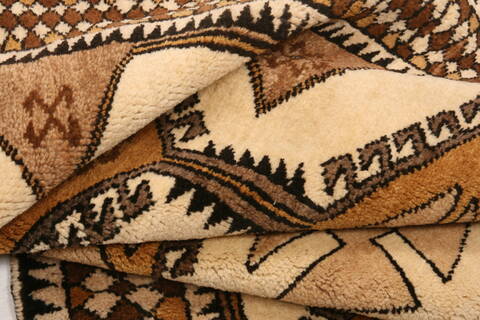 Gabbeh Brown Hand Knotted 310 X 69  Area Rug 100-24426 Image 4