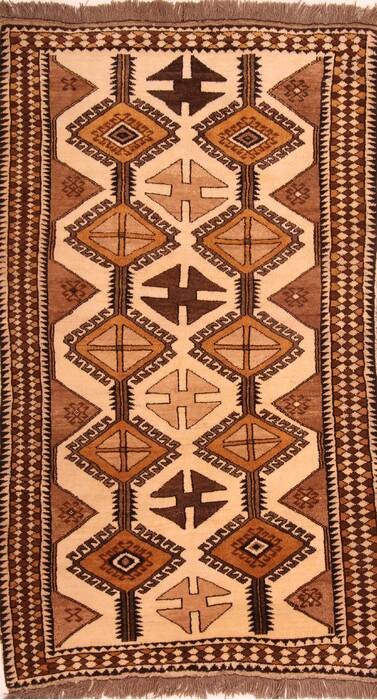 Gabbeh Brown Hand Knotted 310 X 69  Area Rug 100-24426 Image 0