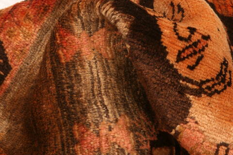 Gabbeh Brown Hand Knotted 52 X 710  Area Rug 100-24429 Image 2
