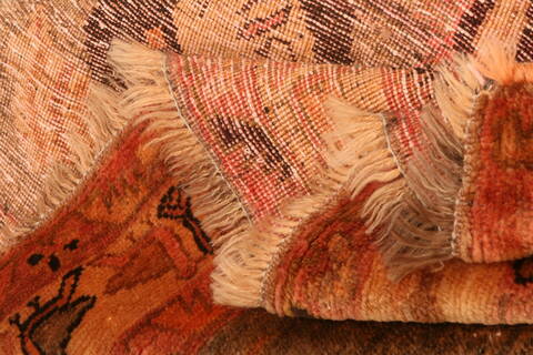 Gabbeh Brown Hand Knotted 52 X 710  Area Rug 100-24429 Image 4