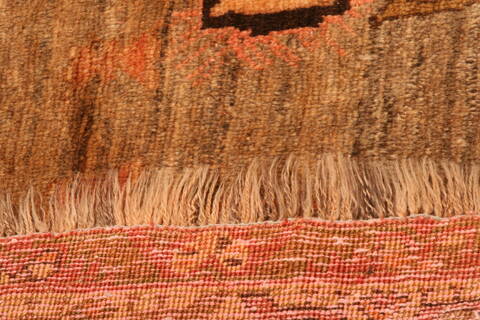 Gabbeh Brown Hand Knotted 52 X 710  Area Rug 100-24429 Image 7