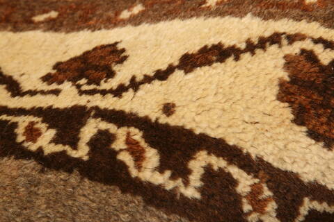 Gabbeh Brown Hand Knotted 37 X 53  Area Rug 100-24435 Image 3