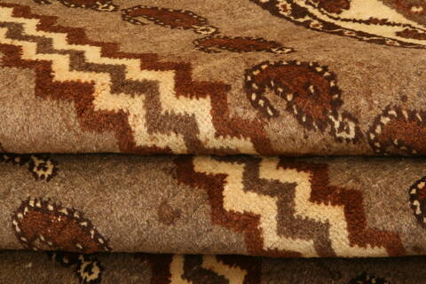 Gabbeh Brown Hand Knotted 37 X 53  Area Rug 100-24435 Image 5