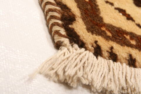 Gabbeh Brown Hand Knotted 37 X 53  Area Rug 100-24435 Image 9
