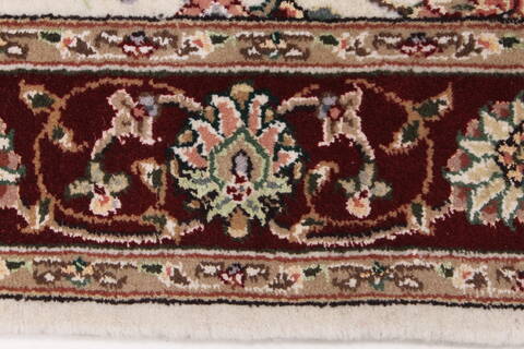 Sino-Persian Beige Runner Hand Knotted 26 X 80  Area Rug 250-24506 Image 3