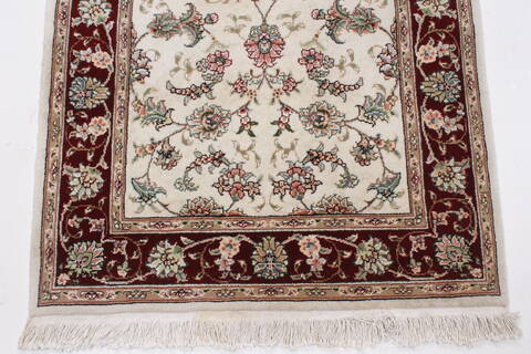 Sino-Persian Beige Runner Hand Knotted 26 X 80  Area Rug 250-24506 Image 5