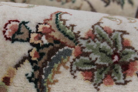 Sino-Persian Beige Runner Hand Knotted 26 X 80  Area Rug 250-24506 Image 8