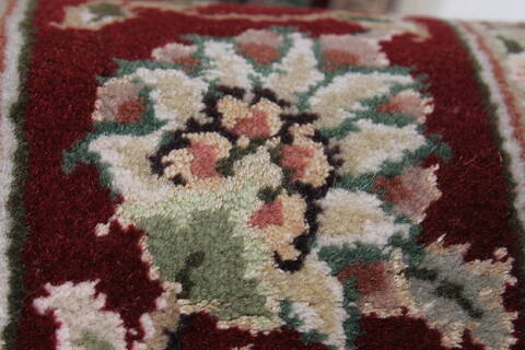 Sino-Persian Beige Runner Hand Knotted 26 X 80  Area Rug 250-24506 Image 9
