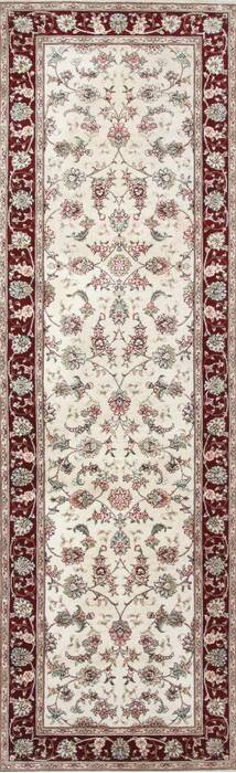 Sino-Persian Beige Runner Hand Knotted 26 X 80  Area Rug 250-24506 Image 0