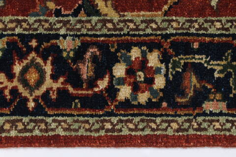 Serapi Brown Runner Hand Knotted 27 X 710  Area Rug 250-24509 Image 2