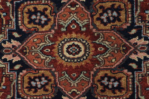 Serapi Brown Runner Hand Knotted 27 X 710  Area Rug 250-24509 Image 3