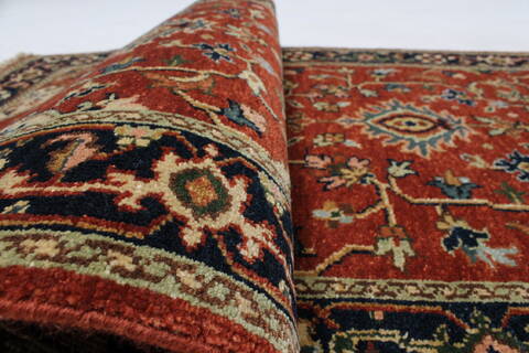 Serapi Brown Runner Hand Knotted 27 X 710  Area Rug 250-24509 Image 9