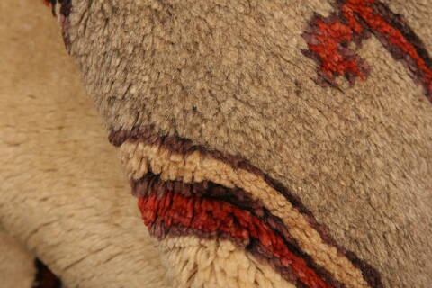 Gabbeh Beige Hand Knotted 39 X 64  Area Rug 100-24539 Image 1