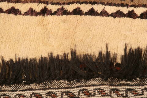 Gabbeh Beige Hand Knotted 39 X 64  Area Rug 100-24539 Image 7