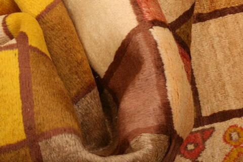 Gabbeh Multicolor Hand Knotted 34 X 58  Area Rug 100-24558 Image 2