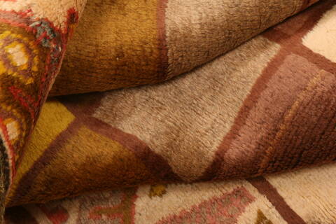 Gabbeh Multicolor Hand Knotted 34 X 58  Area Rug 100-24558 Image 4