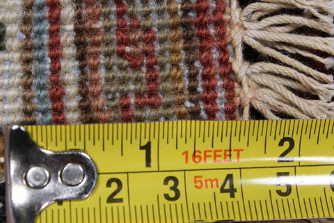 Semnan Brown Runner Hand Knotted 20 X 711  Area Rug 250-24563 Image 10