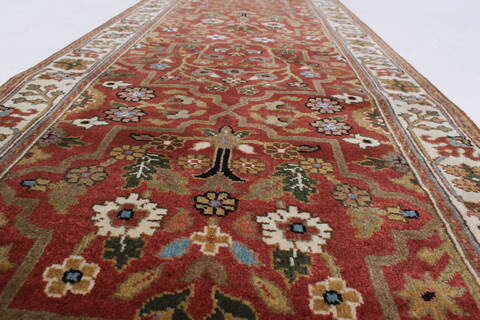 Semnan Brown Runner Hand Knotted 20 X 711  Area Rug 250-24563 Image 1
