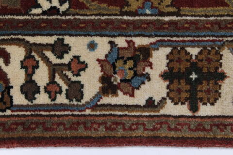 Semnan Brown Runner Hand Knotted 20 X 711  Area Rug 250-24563 Image 2