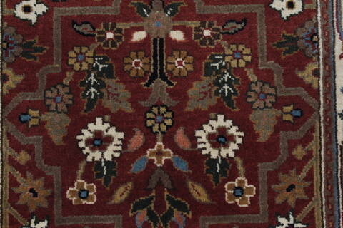 Semnan Brown Runner Hand Knotted 20 X 711  Area Rug 250-24563 Image 3