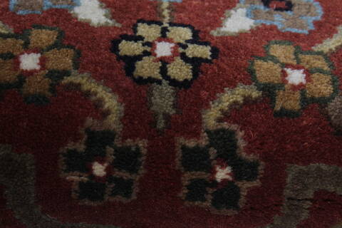 Semnan Brown Runner Hand Knotted 20 X 711  Area Rug 250-24563 Image 6