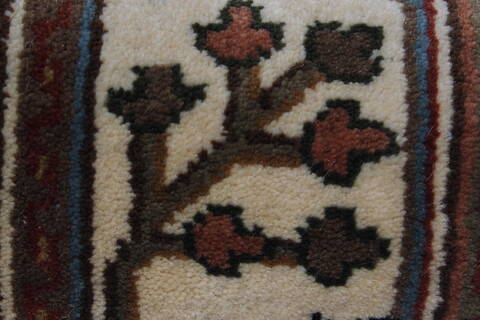 Semnan Brown Runner Hand Knotted 20 X 711  Area Rug 250-24563 Image 8