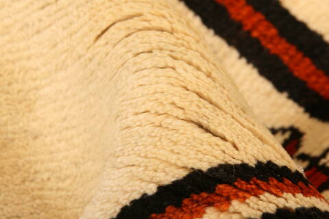 Gabbeh White Hand Knotted 34 X 63  Area Rug 100-24624 Image 1