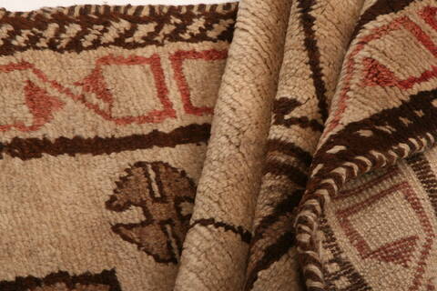 Gabbeh Grey Hand Knotted 35 X 510  Area Rug 100-24629 Image 3
