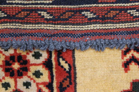 Turkman Yellow Runner Hand Knotted 29 X 68  Area Rug 250-24635 Image 13