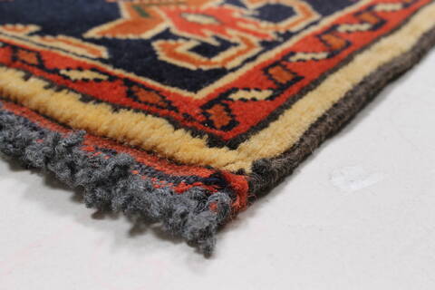Turkman Yellow Runner Hand Knotted 29 X 68  Area Rug 250-24635 Image 6