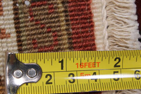 Sanandaj Brown Runner Hand Knotted 26 X 80  Area Rug 250-24641 Image 10