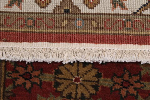 Sanandaj Brown Runner Hand Knotted 26 X 80  Area Rug 250-24641 Image 11