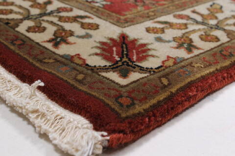 Sanandaj Brown Runner Hand Knotted 26 X 80  Area Rug 250-24641 Image 5