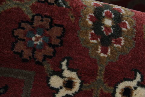 Sanandaj Brown Runner Hand Knotted 26 X 80  Area Rug 250-24641 Image 7