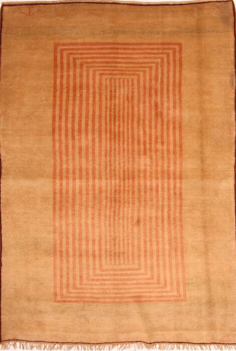 Gabbeh Brown Hand Knotted 45 X 67  Area Rug 100-24649 Image 0