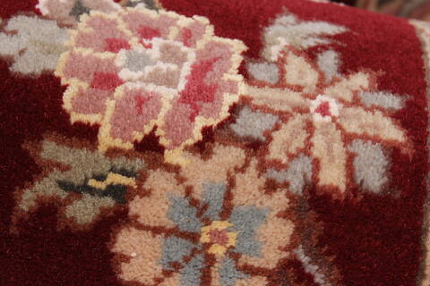 Sino-Persian Red Runner Hand Knotted 26 X 80  Area Rug 250-24663 Image 7