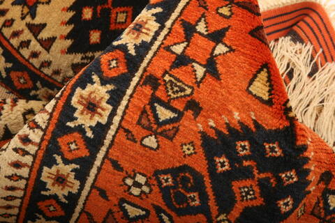 Shirvan Orange Hand Knotted 34 X 52  Area Rug 100-24676 Image 2