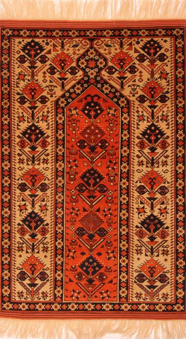 Shirvan Orange Hand Knotted 34 X 52  Area Rug 100-24676 Image 0