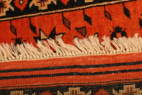 Shiraz Orange Hand Knotted 34 X 50  Area Rug 100-24678 Image 5