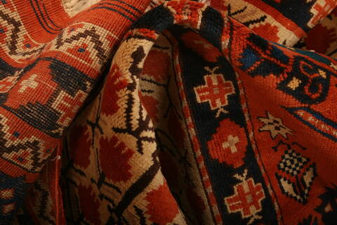 Shirvan Orange Hand Knotted 38 X 61  Area Rug 100-24680 Image 2