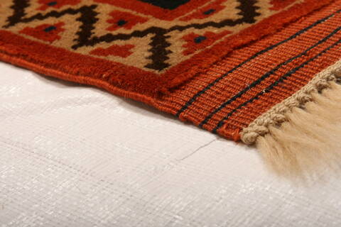 Shirvan Orange Hand Knotted 38 X 61  Area Rug 100-24680 Image 7