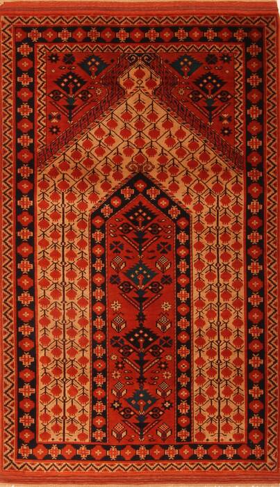 Shirvan Orange Hand Knotted 38 X 61  Area Rug 100-24680 Image 0