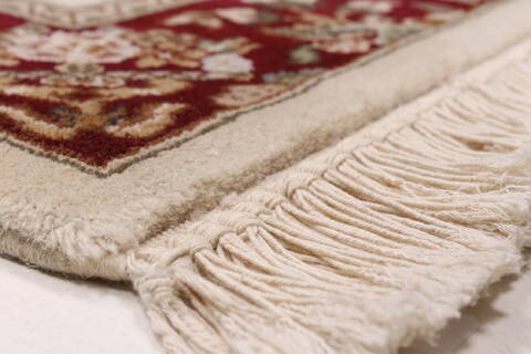 Sanandaj Beige Runner Hand Knotted 26 X 80  Area Rug 250-24687 Image 6