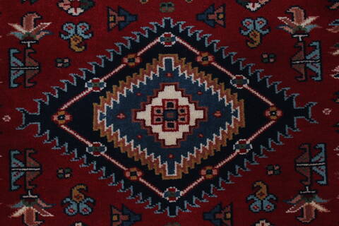 Karajeh Red Runner Hand Knotted 26 X 711  Area Rug 250-24689 Image 3