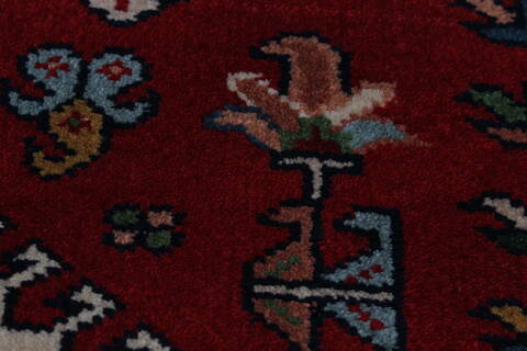 Karajeh Red Runner Hand Knotted 26 X 711  Area Rug 250-24689 Image 7