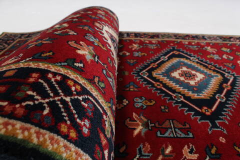 Karajeh Red Runner Hand Knotted 26 X 711  Area Rug 250-24689 Image 9