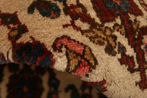 Qashqai Beige Hand Knotted 35 X 411  Area Rug 100-24694 Image 1